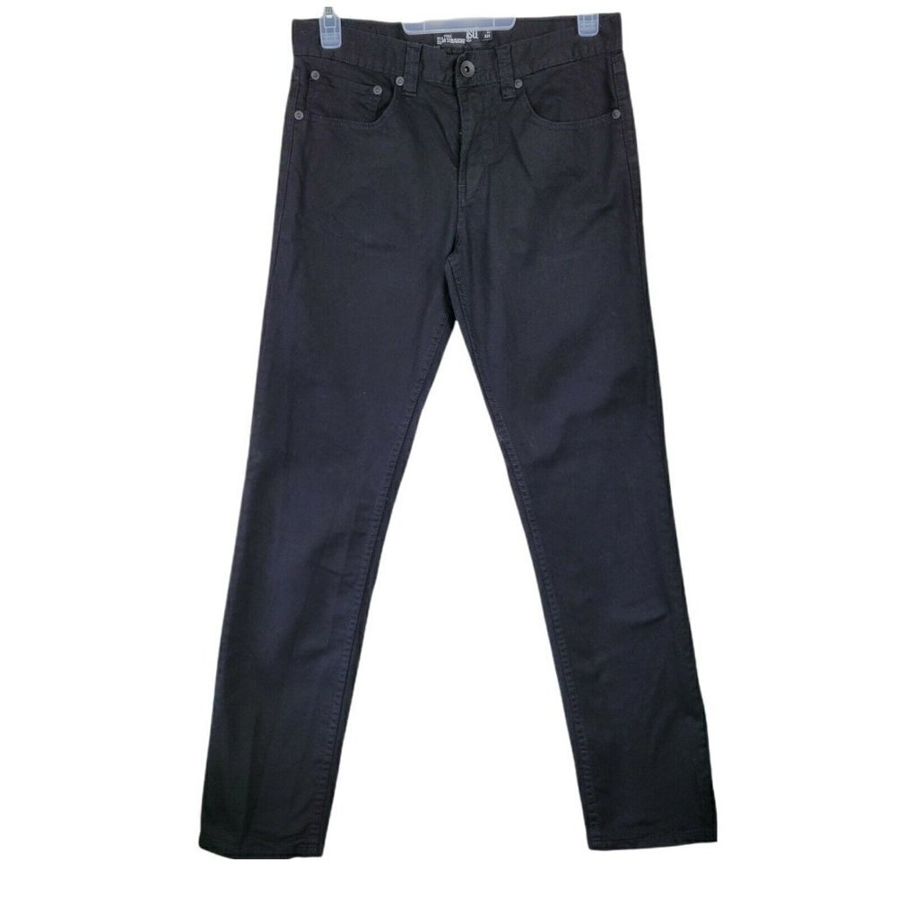 RSQ New York Slim Straight Very Black Jeans NWOT 32x34 Tilly's Casual Work
